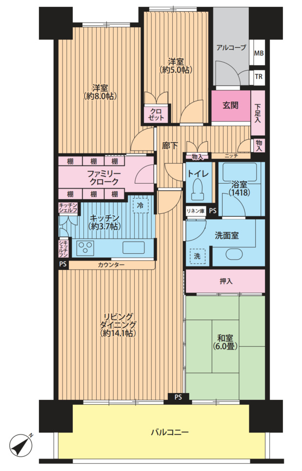 パークコート赤坂ザタワー 間取図・土地図